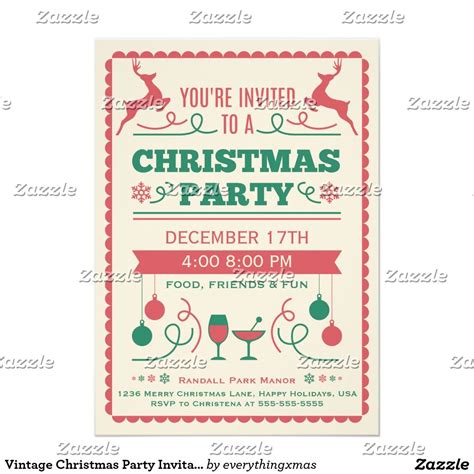 christmas invitations zazzle.